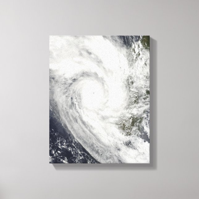 Toile Le cyclone tropical Fanele sur Madagascar (Recto)