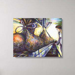 Toile Le destin hurlant de la vie