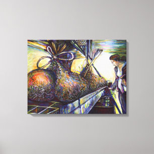 Toile Le destin hurlant de la vie