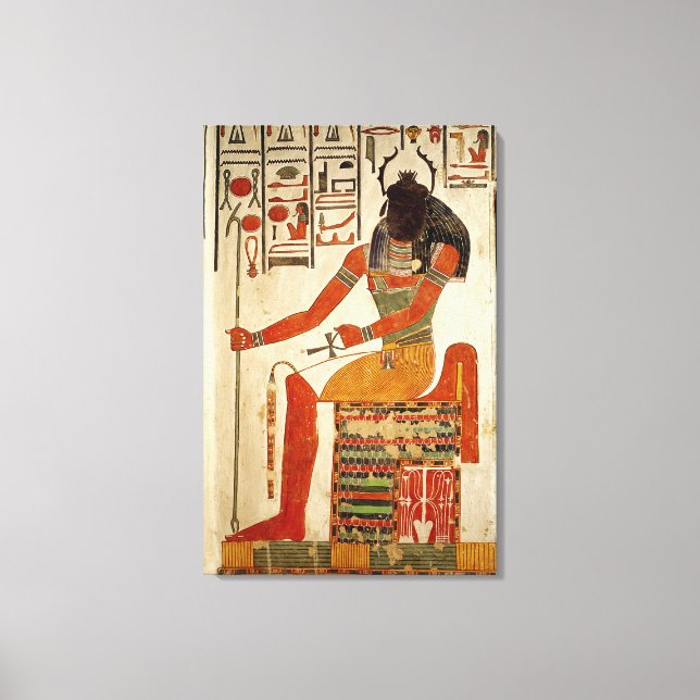 Toile Le dieu Khepri, de la tombe de Nefertari (Recto)
