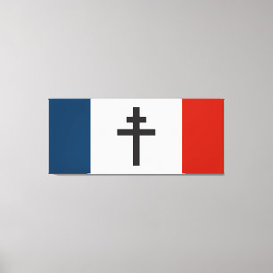 Toile Le drapeau de la résistance française Symbole de l