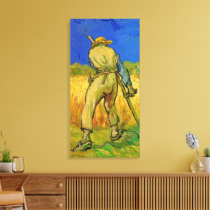 Toile Le Faucheur (d'après Millet) par Vincent van Gogh