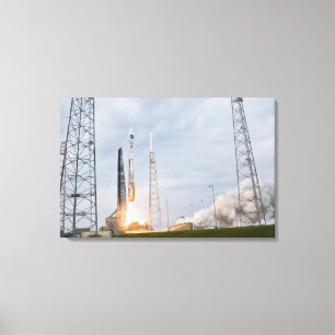 Toile Le feu et la fumée signalent le décollage
