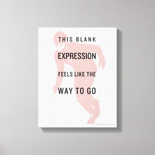 Toile Le Flash | Silhouette du devis "Expression vide" (Recto)