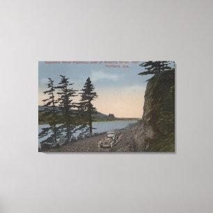 Toile Le fleuve Columbia, Orégon - route à l'ouest