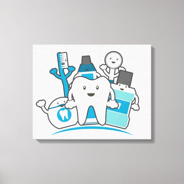 Toile Le gang des dents propres (Recto)