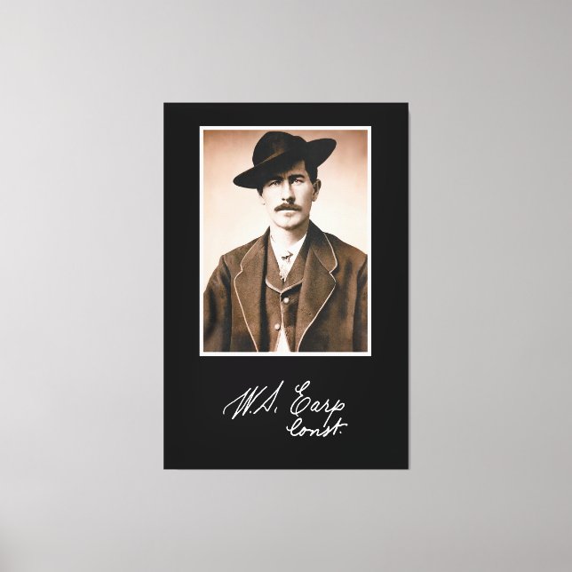 Toile Le gendarme Wyatt Earp dans son premier rôle (Recto)