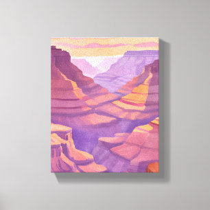 Toile Le Grand Canyon   Aquarelle du parc national