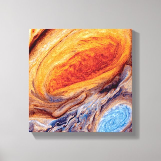 Toile Le grand endroit rouge de Jupiter - NASA Voyager P (Recto)