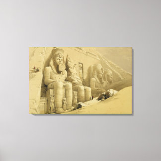 Toile Le Grand Temple d'Abu Simbel, Nubie, de "Egypt