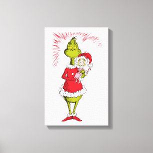 Toile Le Grinch tient Cindy Lou Who