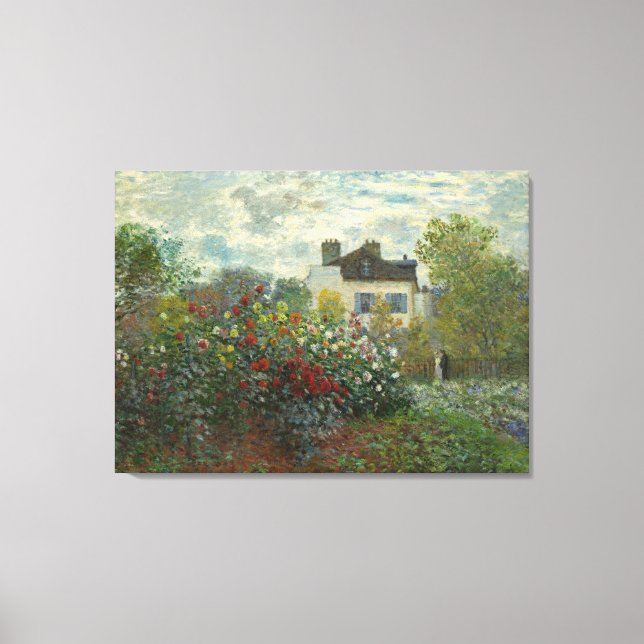 Toile Le jardin de l'artiste à Argenteuil Claude Monet (Recto)