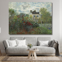 Le Jardin de l'artiste avec des dahlias