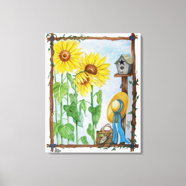 Toile Le jardin de tournesols (Recto)