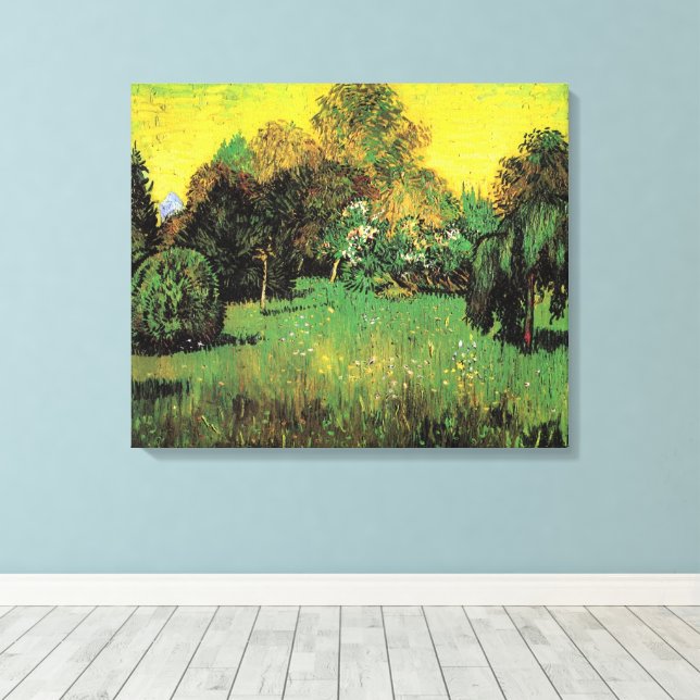 Toile Le jardin des poètes par Vincent van Gogh (Insitu (Plancher de Bois))