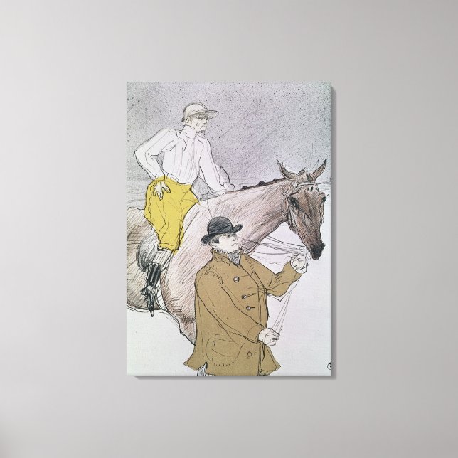 Toile Le jockey a mené au début (Recto)