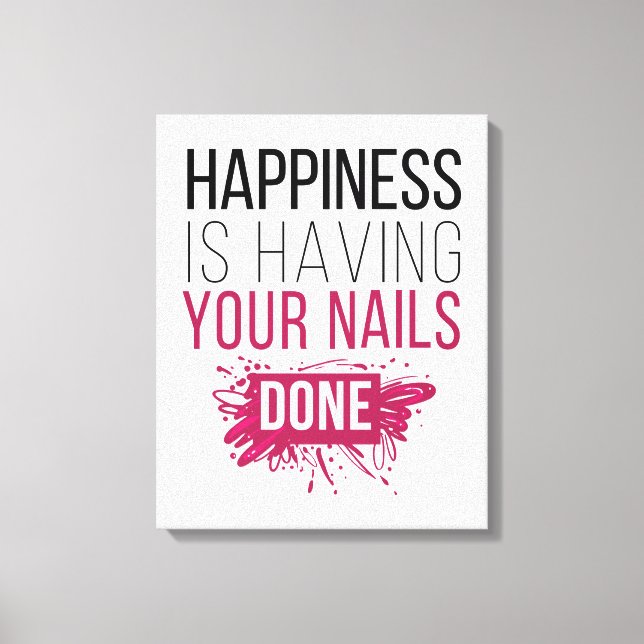 Toile Le Joli Bonheur Est De Faire Faire Faire Vos Ongle (Recto)