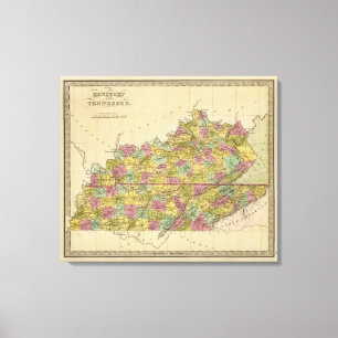 Toile Le Kentucky et le Tennessee