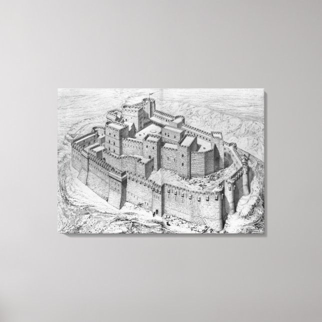 Toile Le Krak des Chevaliers, reconstruction (Recto)
