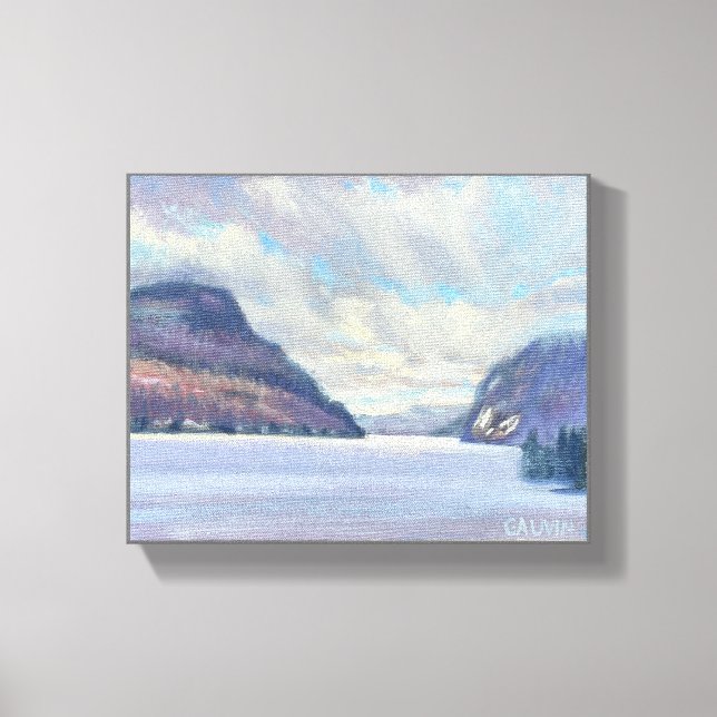 Toile Le lac woughby Vermont Oil Painting (Recto)