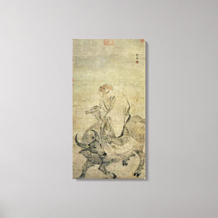 Toile Le Laotien-tzu montant son boeuf, Chinois,