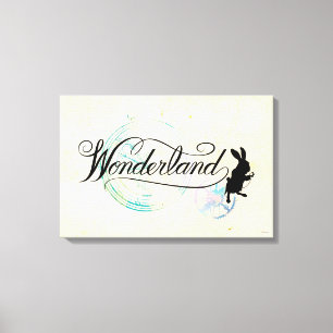Toile Le lapin blanc Wonderland 2