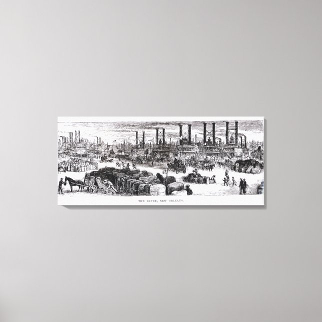 Toile Le Levee, Nouvelle-Orléans (Recto)