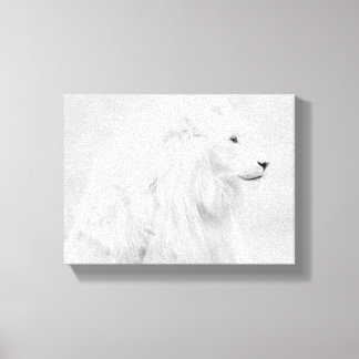 Toile le lion blanc