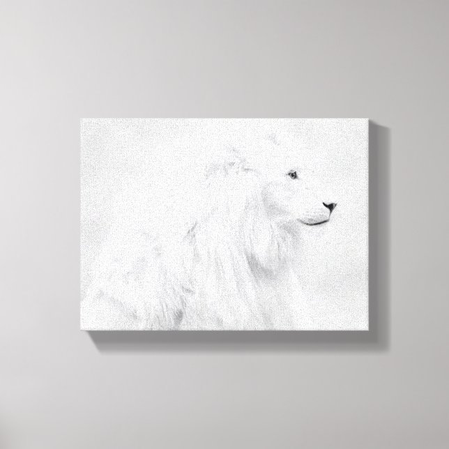 Toile le lion blanc (Recto)
