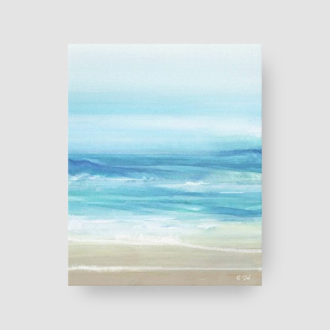 Toile Le littoral des vagues de la mer bleu (Créateur téléchargé)
