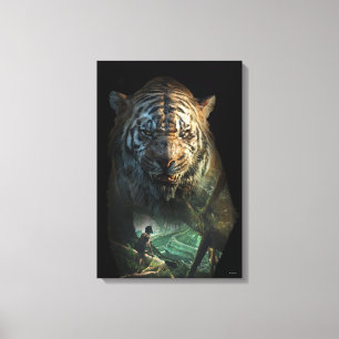 Toile Le Livre de la jungle  Shere Khan et Mowgli