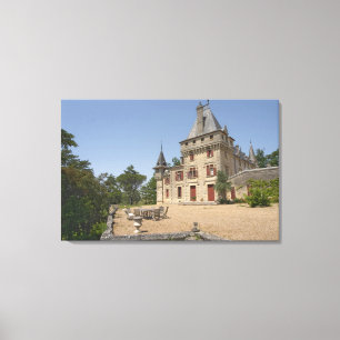 Toile Le magnifique Château de Pressac et son jardin