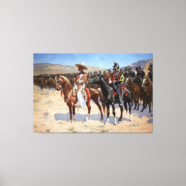 Toile Le major mexicain de Frederic Remington (1889) (Recto)