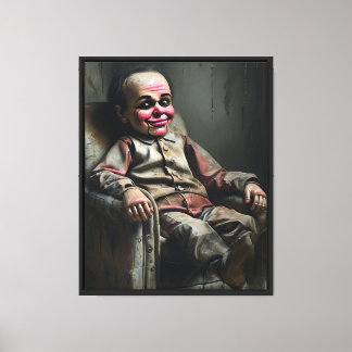 Toile Le Mal Ventriloquiste Dummy - Peinture à l'huile n