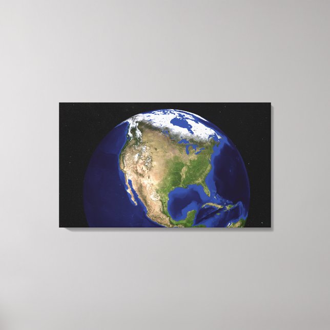 Toile Le marbre bleu Nouvelle génération Terre 4 (Recto)