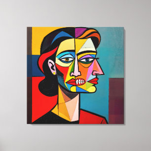 Toile Le Masque et le Monstre - Portrait d'un Trompeur