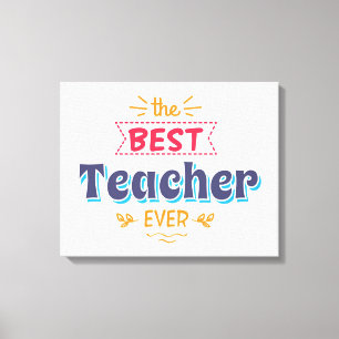 Toile Le meilleur professeur jamais
