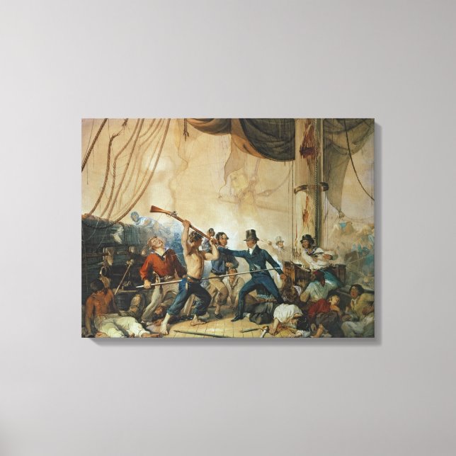 Toile Le Melee à bord du Chesapeake, 1813 (Recto)