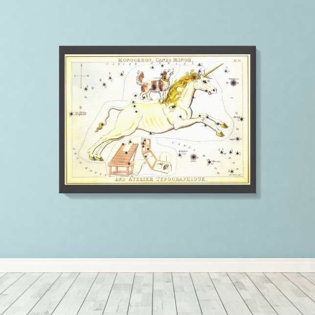 Toile Le miroir de l'Ukraine, la carte céleste de l'astr (Insitu (Plancher de Bois))