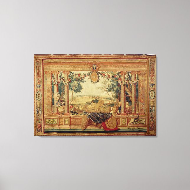 Toile Le mois de juin/ Château de Fontainebleau (Recto)