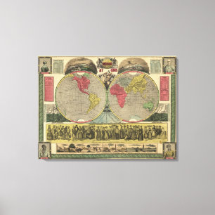 Toile Le monde à une vue