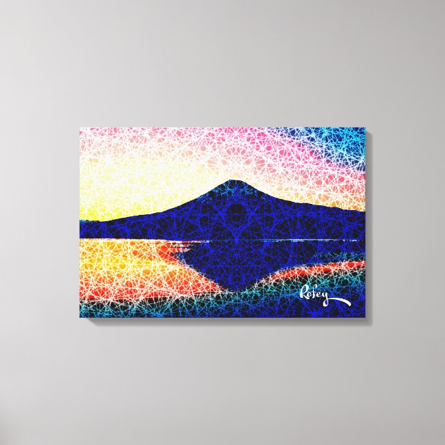 Toile Le Mont Fuji IV par Rofey (Recto)