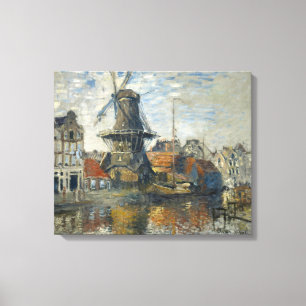 Toile Le moulin à vent sur le Gracht Onbekende, Amsterda