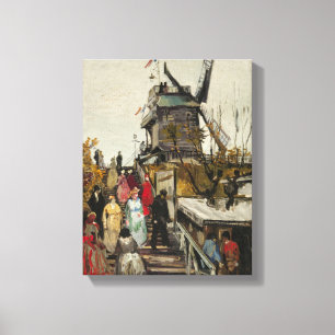 Toile Le Moulin de Blute-Fin - Van Gogh - c1886