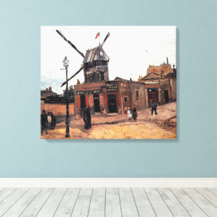 Toile Le Moulin de la Galette par Vincent van Gogh