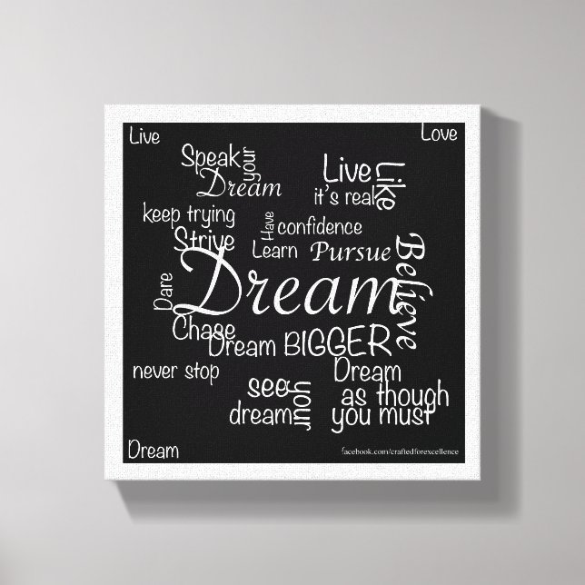Toile Le mur de Dream Chaser (Recto)
