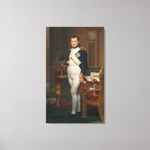 Toile Le napoléon d'empereur dans son étude chez le