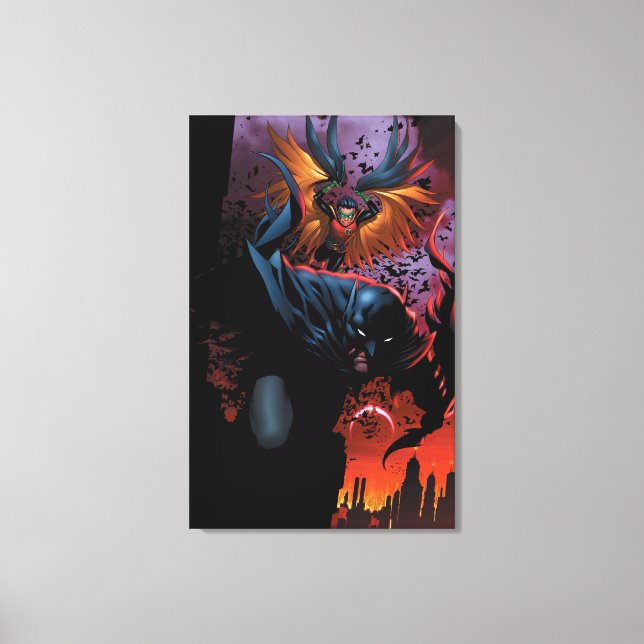 Toile Le New 52 - Batman et Robin #1 (Recto)