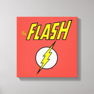 Toile Le nom Flash & Logo Éclair