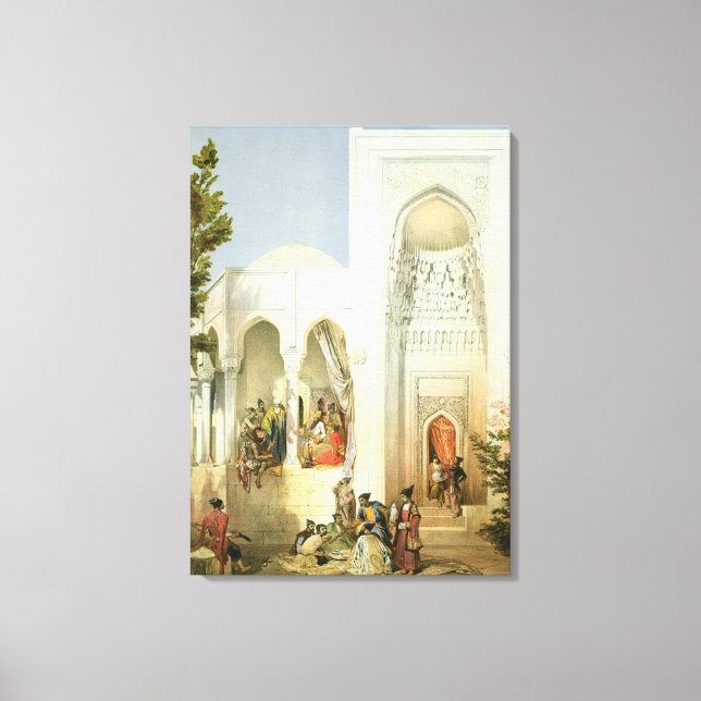 Toile Le Palais du Khan de Bakou, péninsule d'Apsheron (Recto)